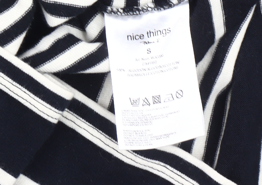 Nice Things Women's Black Striped Pencil Skirt S