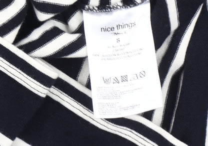 Nice Things Women's Black Striped Pencil Skirt S