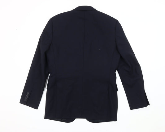 Jaeger Men's Blue Slim Jacket 36S Business Blazer