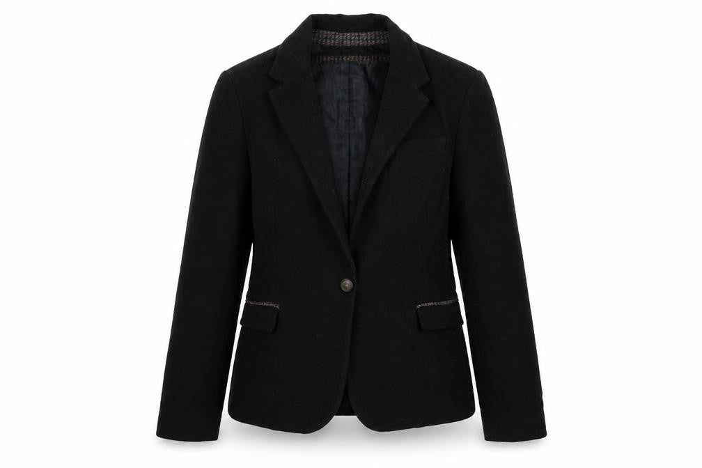Womens UK Size 14 Zara Basic Regular Black Blazer