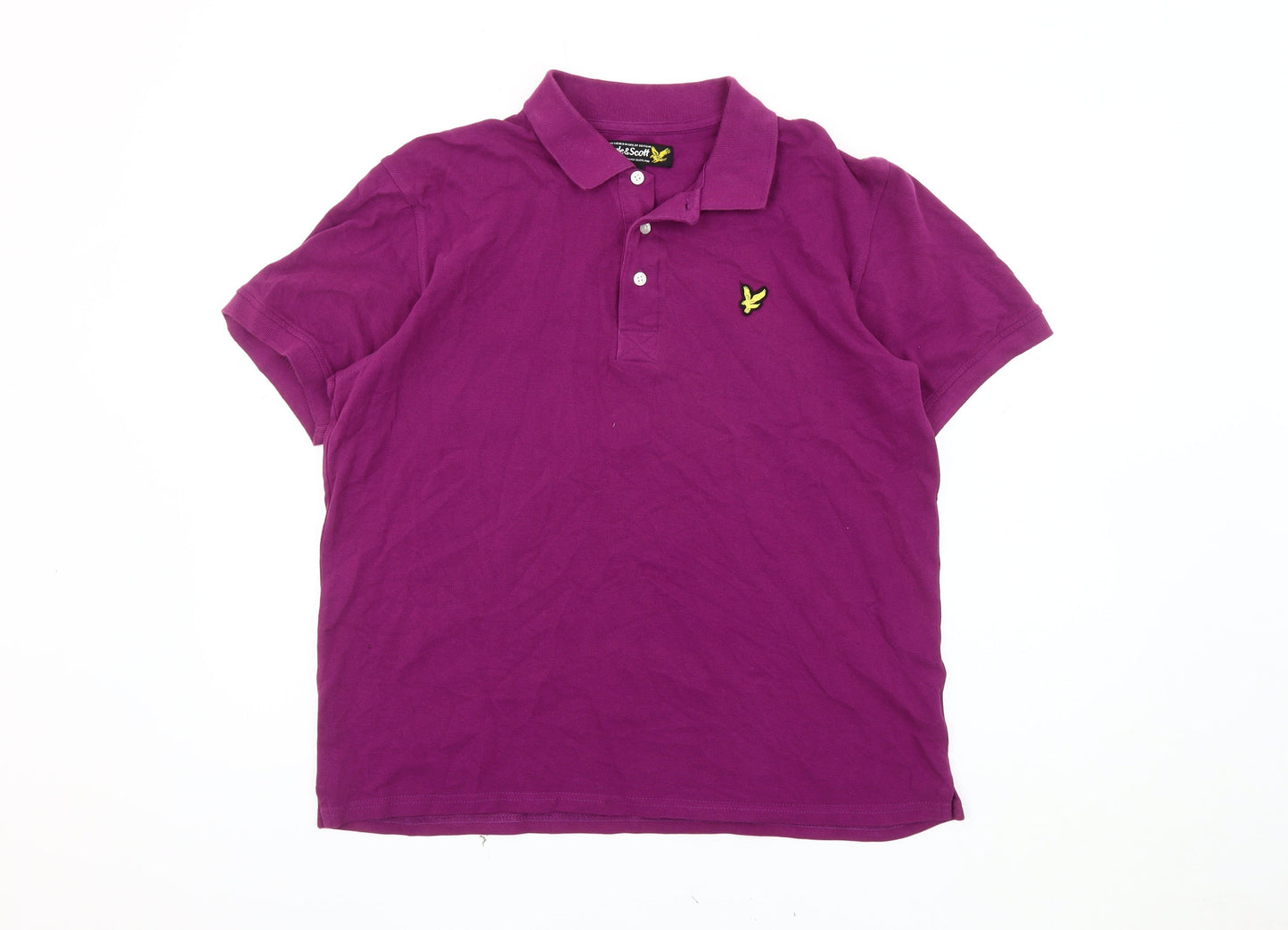Lyle & Scott Men's Purple Polo Shirt Large