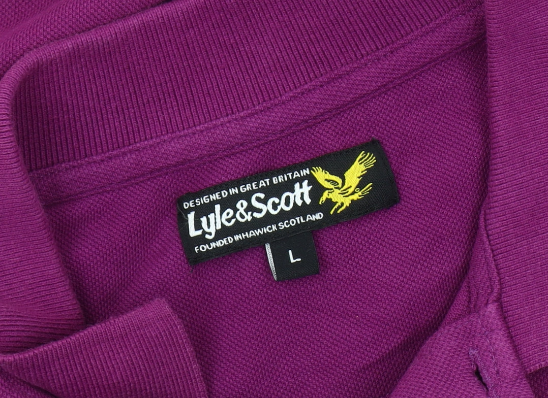 Lyle & Scott Men's Purple Polo Shirt Large