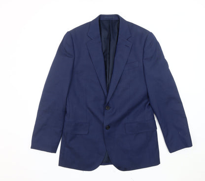 Jaeger Men's Blue Slim Blazer, 36, Formal, Business