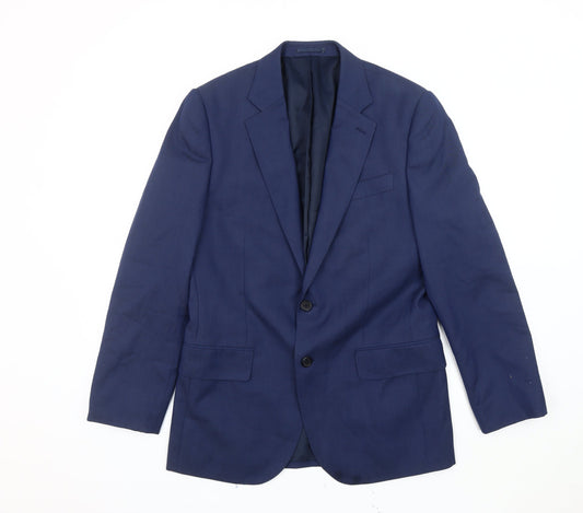 Jaeger Men's Blue Slim Blazer, 36, Formal, Business