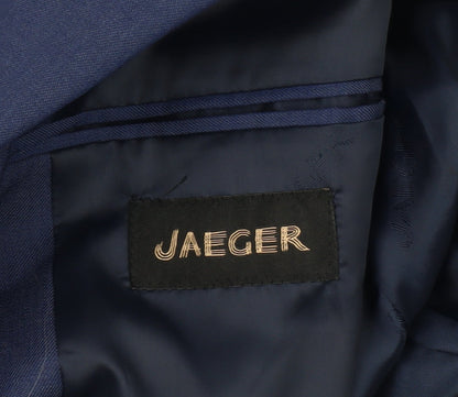 Jaeger Men's Blue Slim Blazer, 36, Formal, Business