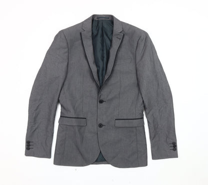 Next Men's Grey Blazer 36R Regular Fit Jacket
