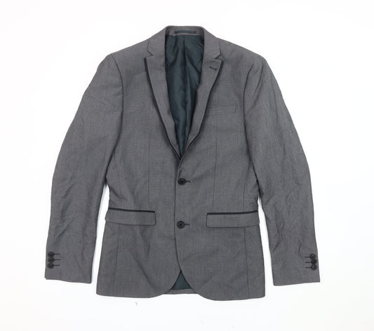 Next Men's Grey Blazer 36R Regular Fit Jacket