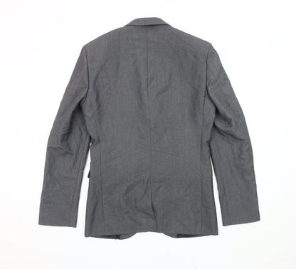 Next Men's Grey Blazer 36R Regular Fit Jacket
