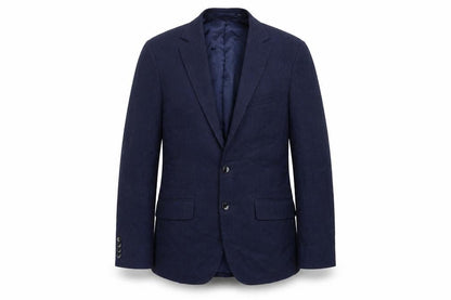 Moss London Men's Blue Slim Fit Blazer