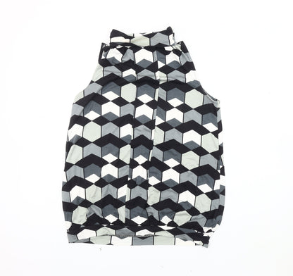 Next Women's Multicoloured Geometric Tank Top Size 10