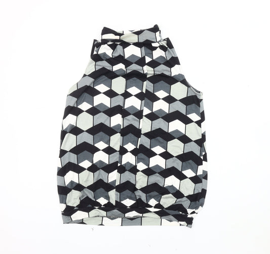 Next Women's Multicoloured Geometric Tank Top Size 10