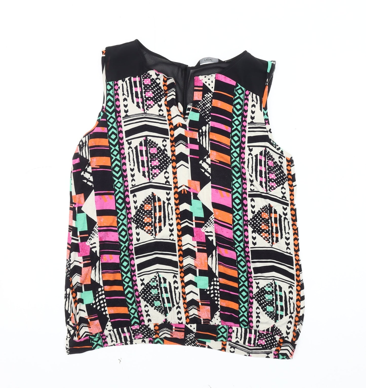 Womens UK Size 14 NEXT Multicoloured Basic Blouse