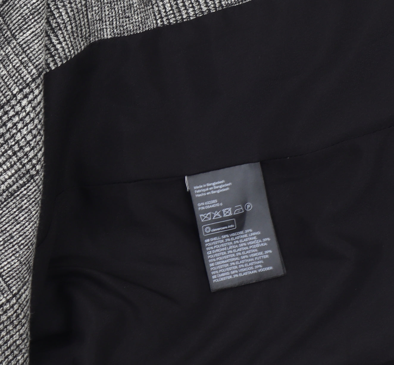 H&M Women's Grey Blazer, Size 10, Regular Fit, Lined