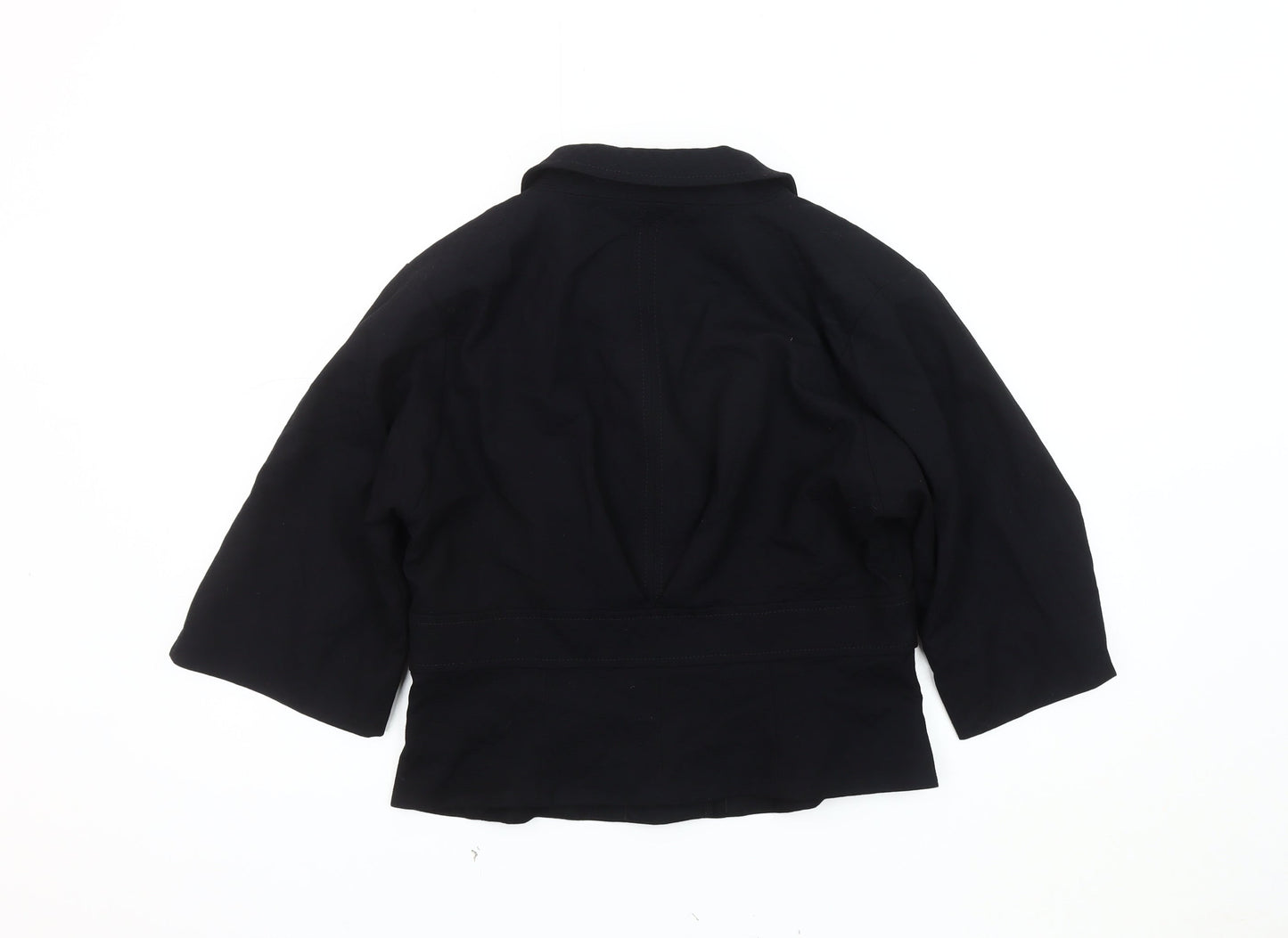 Next Women's Black Cropped Blazer, Size 14, Elegant Look