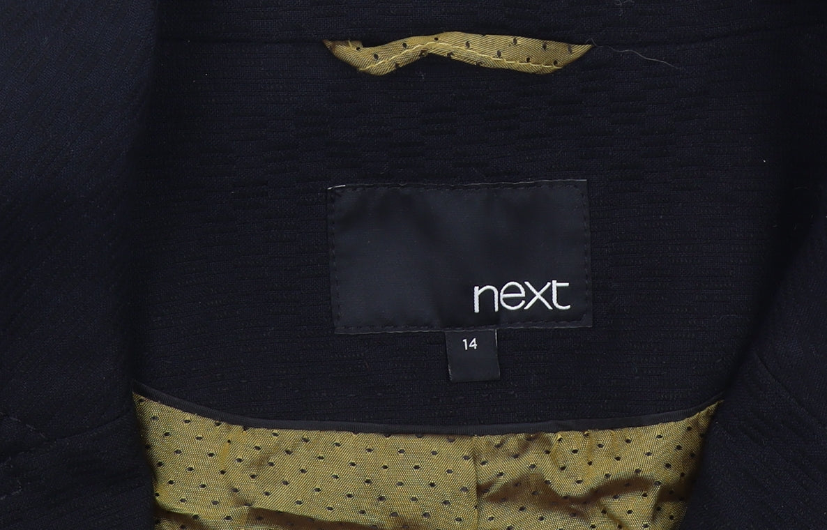 Next Women's Black Cropped Blazer, Size 14, Elegant Look