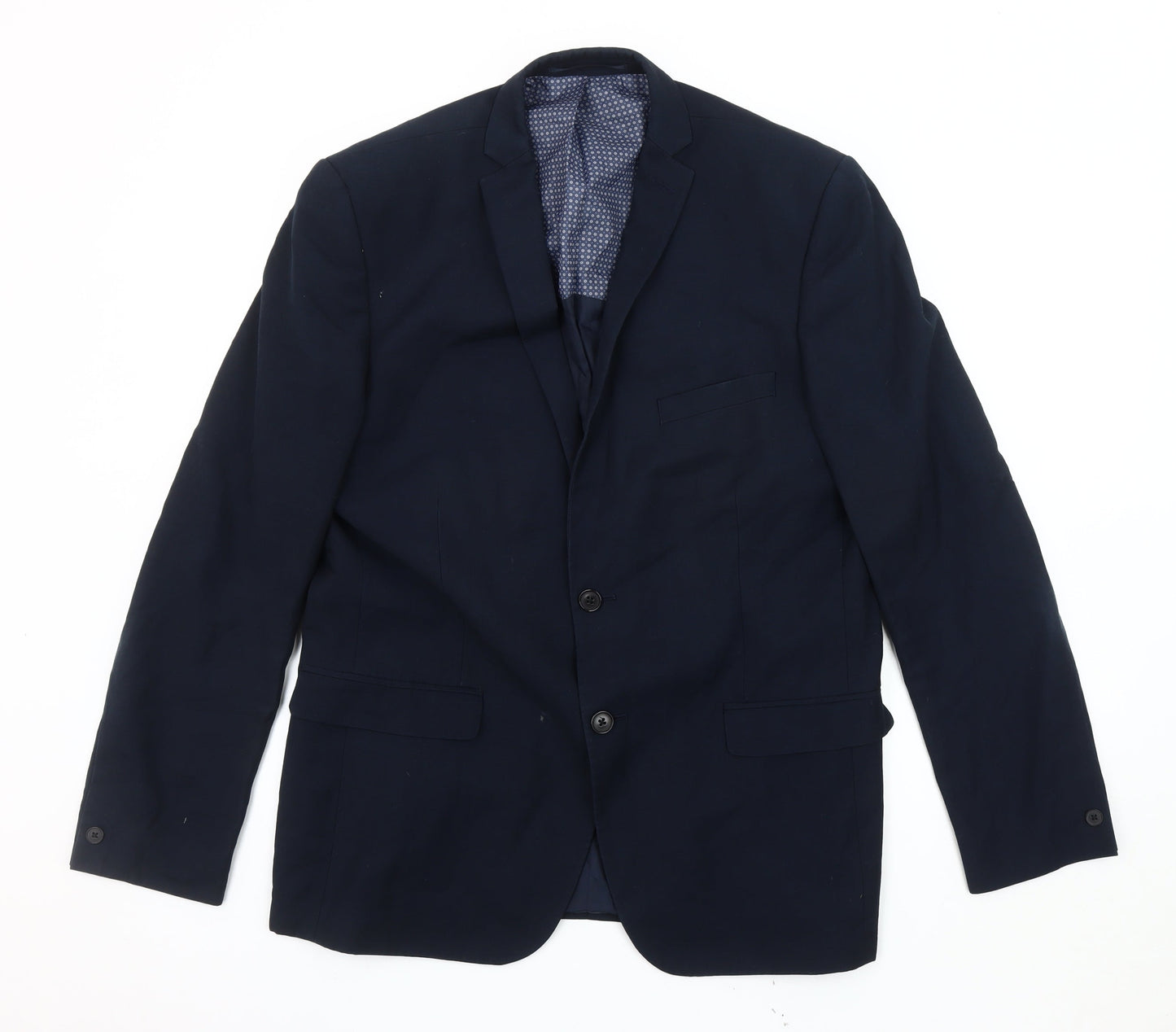 Mens UK Size 42 Red Herring Regular Blue Suit Jacket