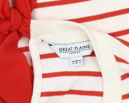 Great Plains Women's Red & White T-Shirt Dress