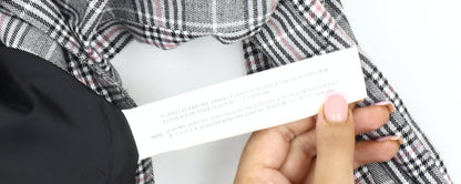 Stradivarius Women's Multicoloured Plaid Blazer Size 8