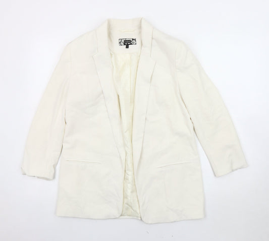 Next Women's Ivory Blazer, Size 8, Lined, Regular Fit