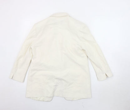 Next Women's Ivory Blazer, Size 8, Lined, Regular Fit