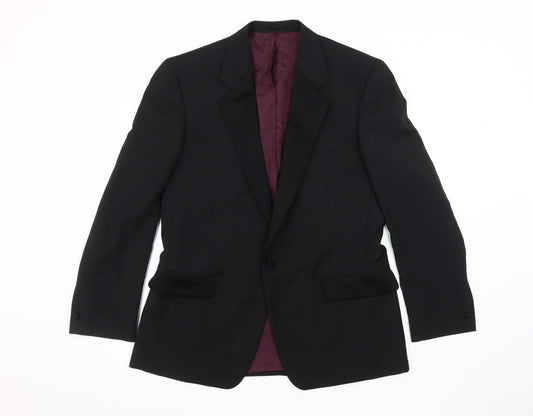 Mens UK Size 40 Executex Regular Black Suit Jacket
