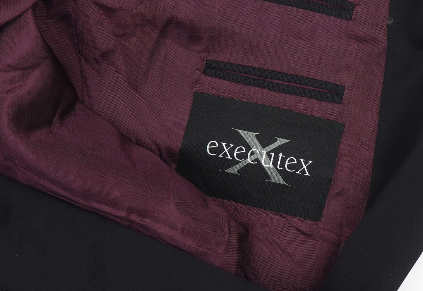 Mens UK Size 40 Executex Regular Black Suit Jacket