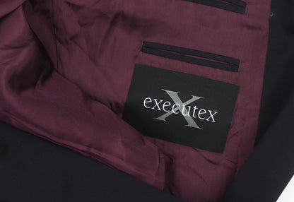 Mens UK Size 40 Executex Regular Black Suit Jacket