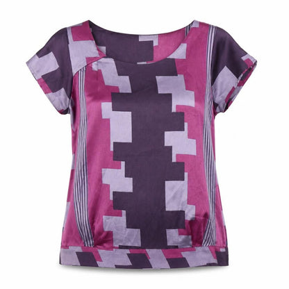 Womens UK Size 14 NEXT Multicoloured Basic Blouse