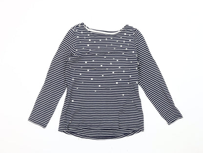 Womens UK Size 12 Joules Blue Jersey T-Shirt