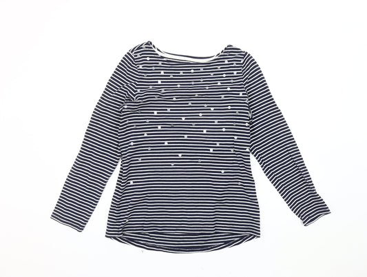 Womens UK Size 12 Joules Blue Jersey T-Shirt