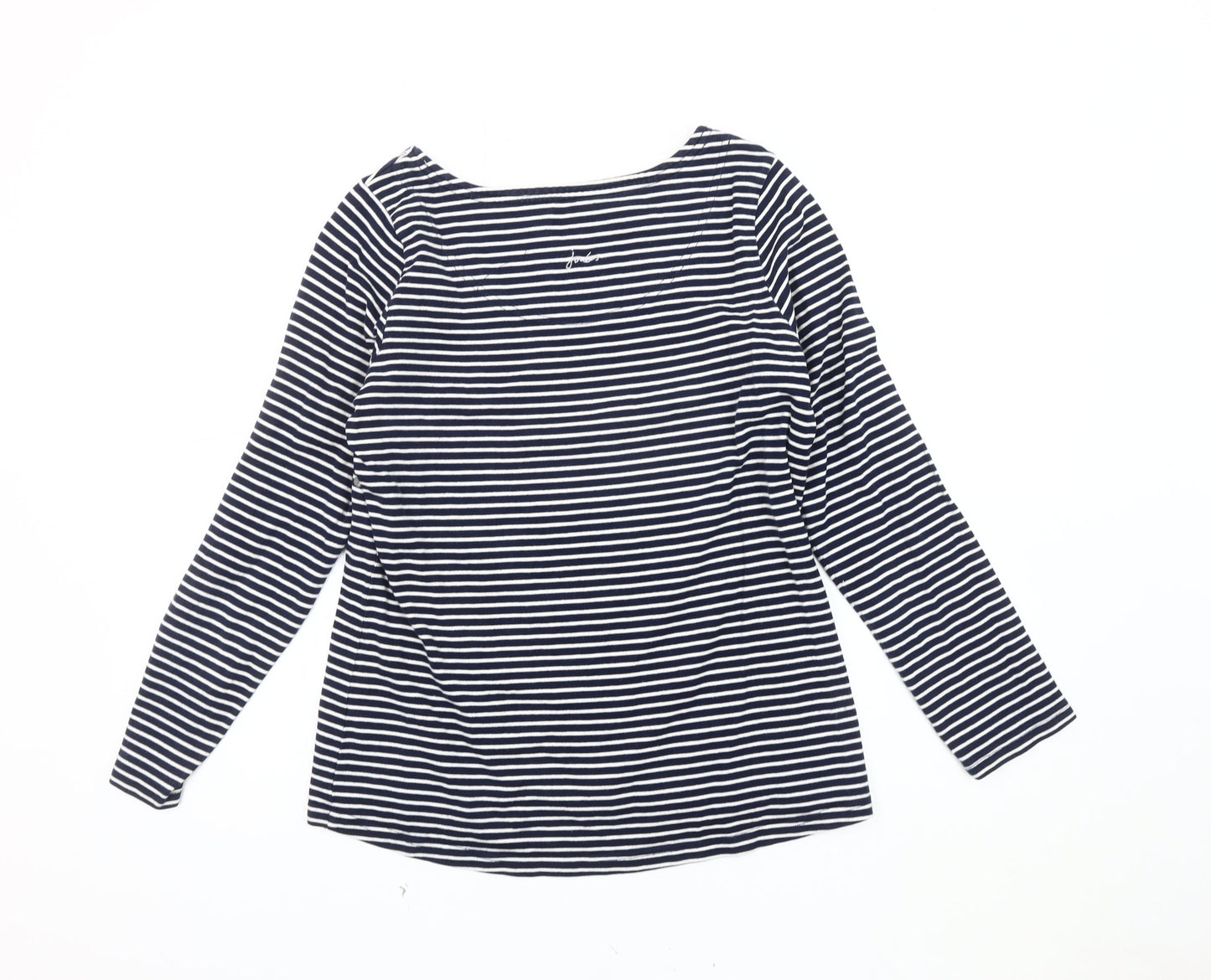 Womens UK Size 12 Joules Blue Jersey T-Shirt
