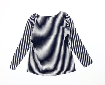 Womens UK Size 12 Joules Blue Jersey T-Shirt