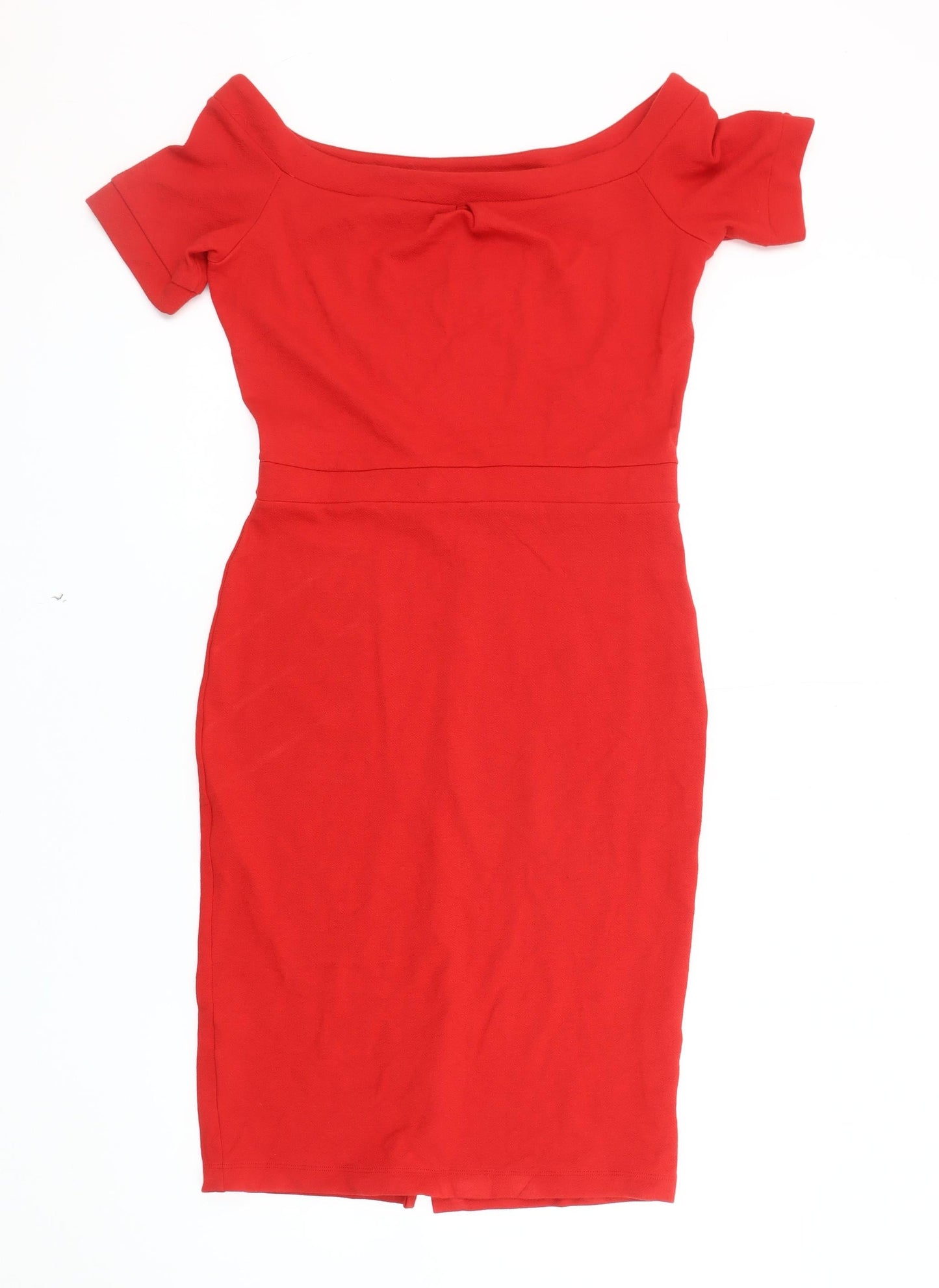 Next Women's Red Sheath Off-Shoulder Dress