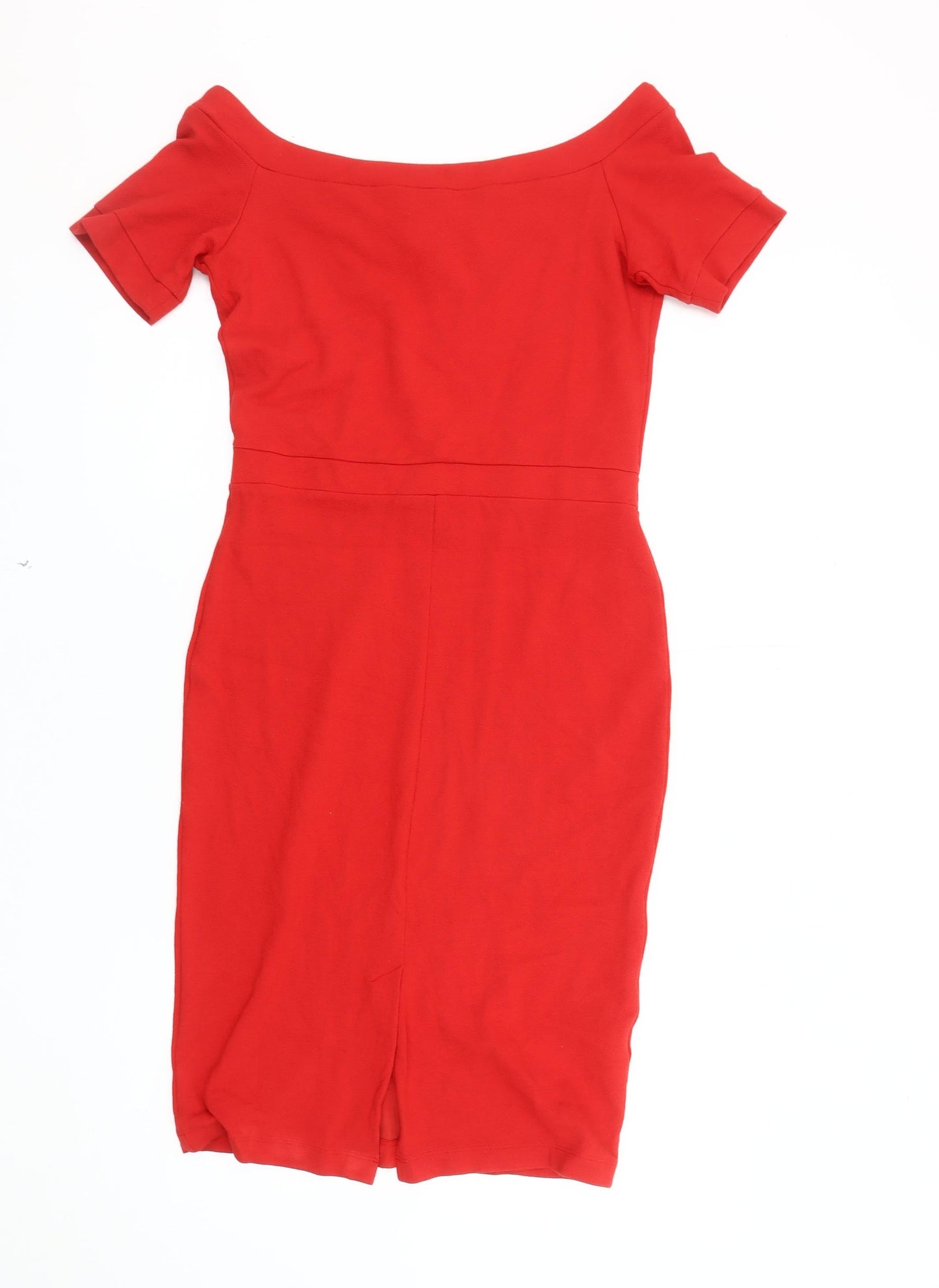 Next Women's Red Sheath Off-Shoulder Dress
