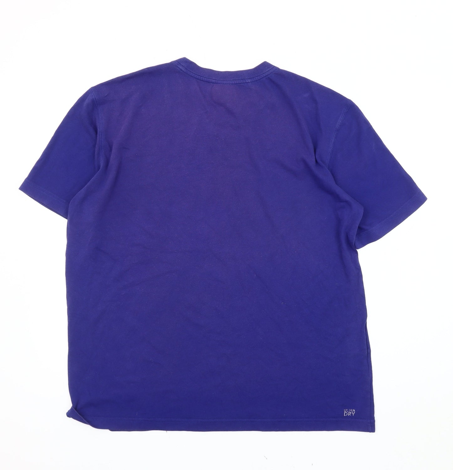 Lacoste Men's Blue Cotton T-Shirt, Size L