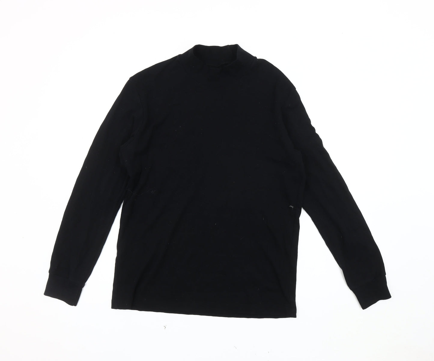 Unisex Adults UK Size M Uniqlo Black Jersey T-Shirt