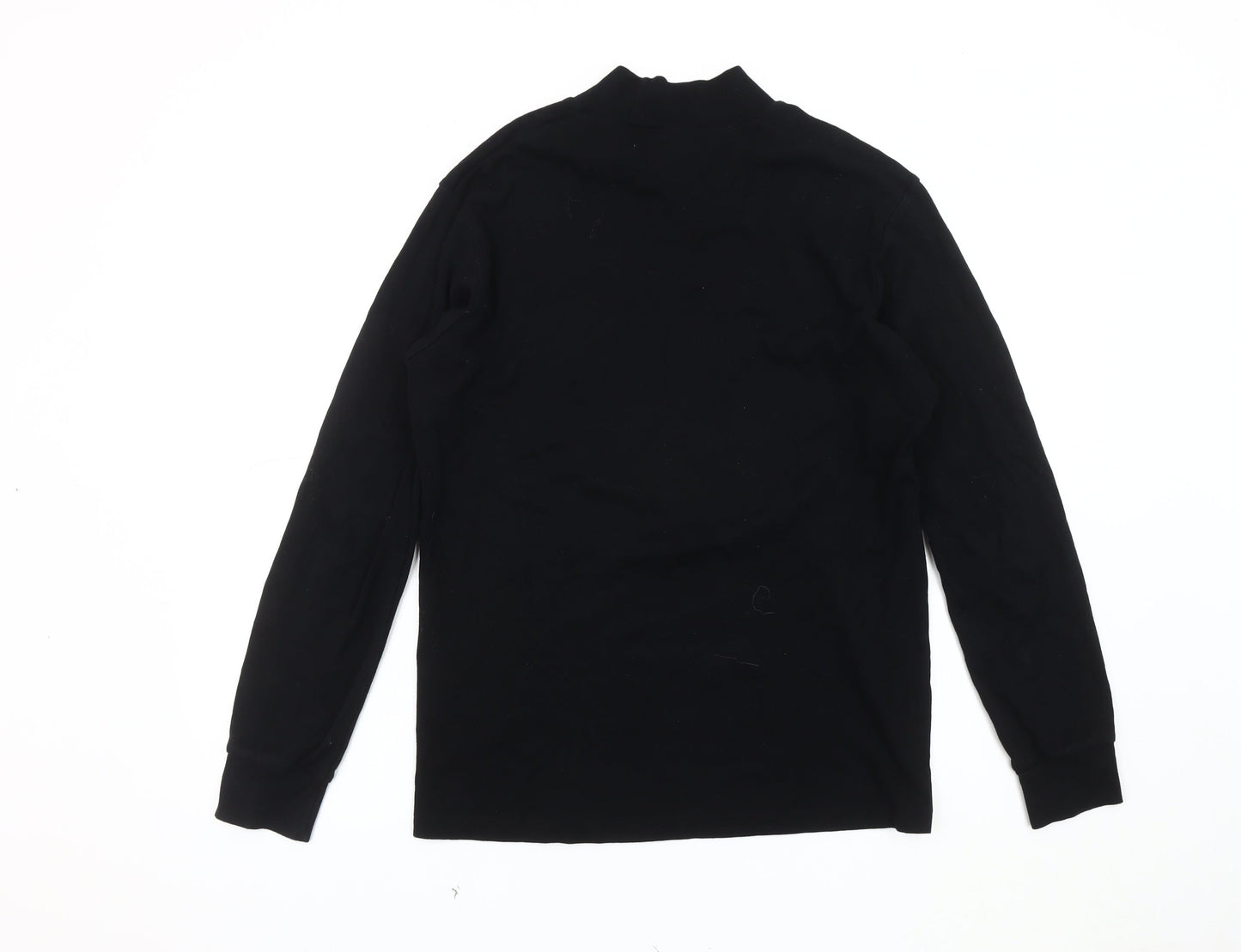 Unisex Adults UK Size M Uniqlo Black Jersey T-Shirt