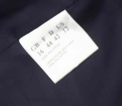 Jacques Vert Women's Blue Blazer, Size 16, Classic Cut