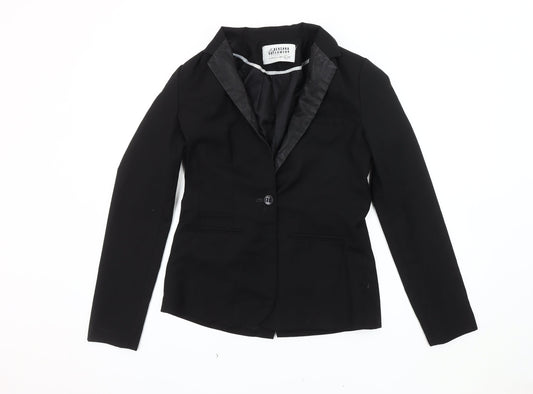 Bershka Women’s Black Blazer, Size L, Lined, Workwear
