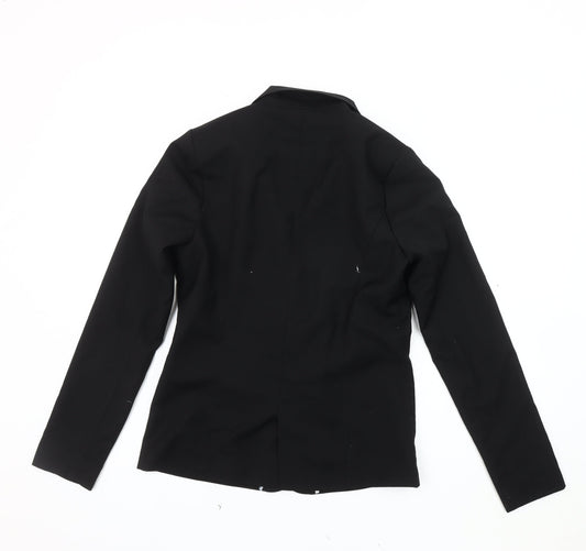 Bershka Women’s Black Blazer, Size L, Lined, Workwear