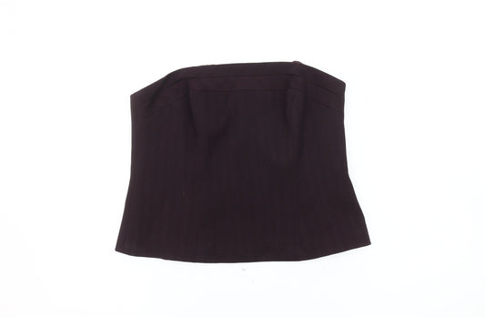 Womens UK Size 14 NEXT Brown Cropped Blouse