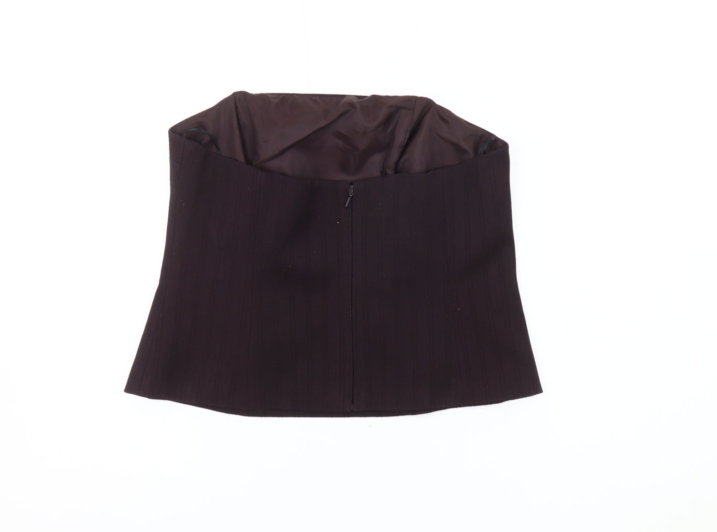 Womens UK Size 14 NEXT Brown Cropped Blouse