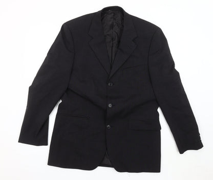 Burton Men's Grey Regular Fit Blazer, 40 in, Classic Style