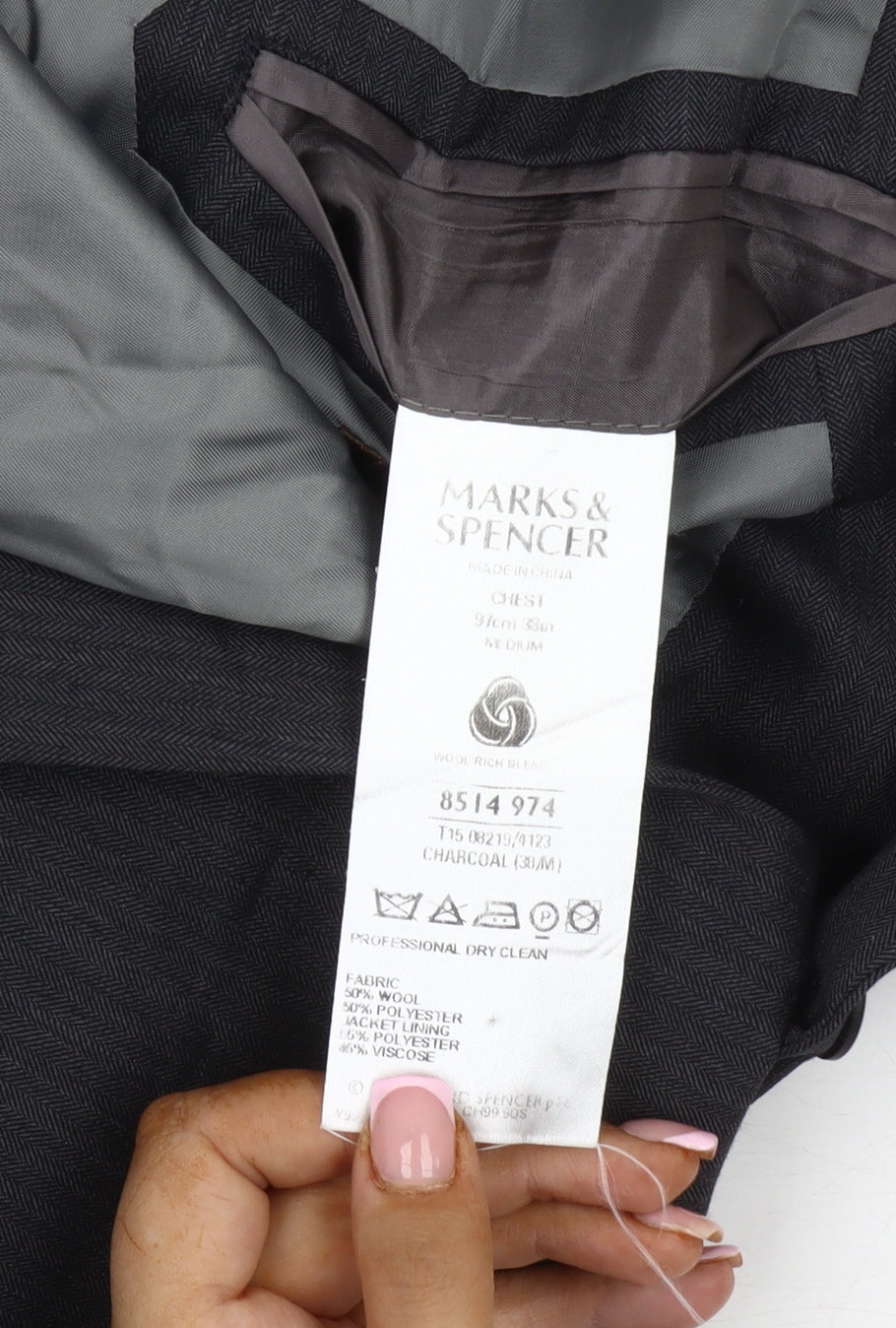 Marks and Spencer Men's Grey 38R Blazer