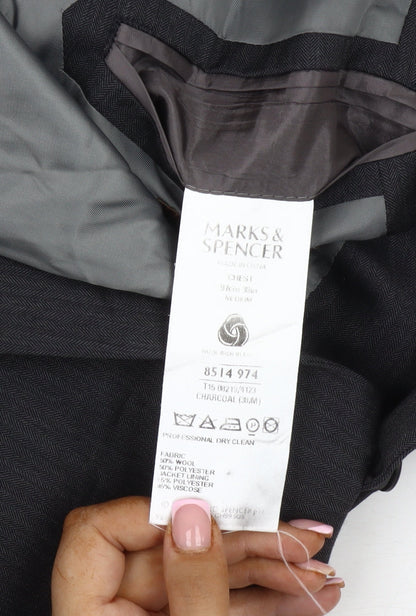 Marks and Spencer Men's Grey 38R Blazer