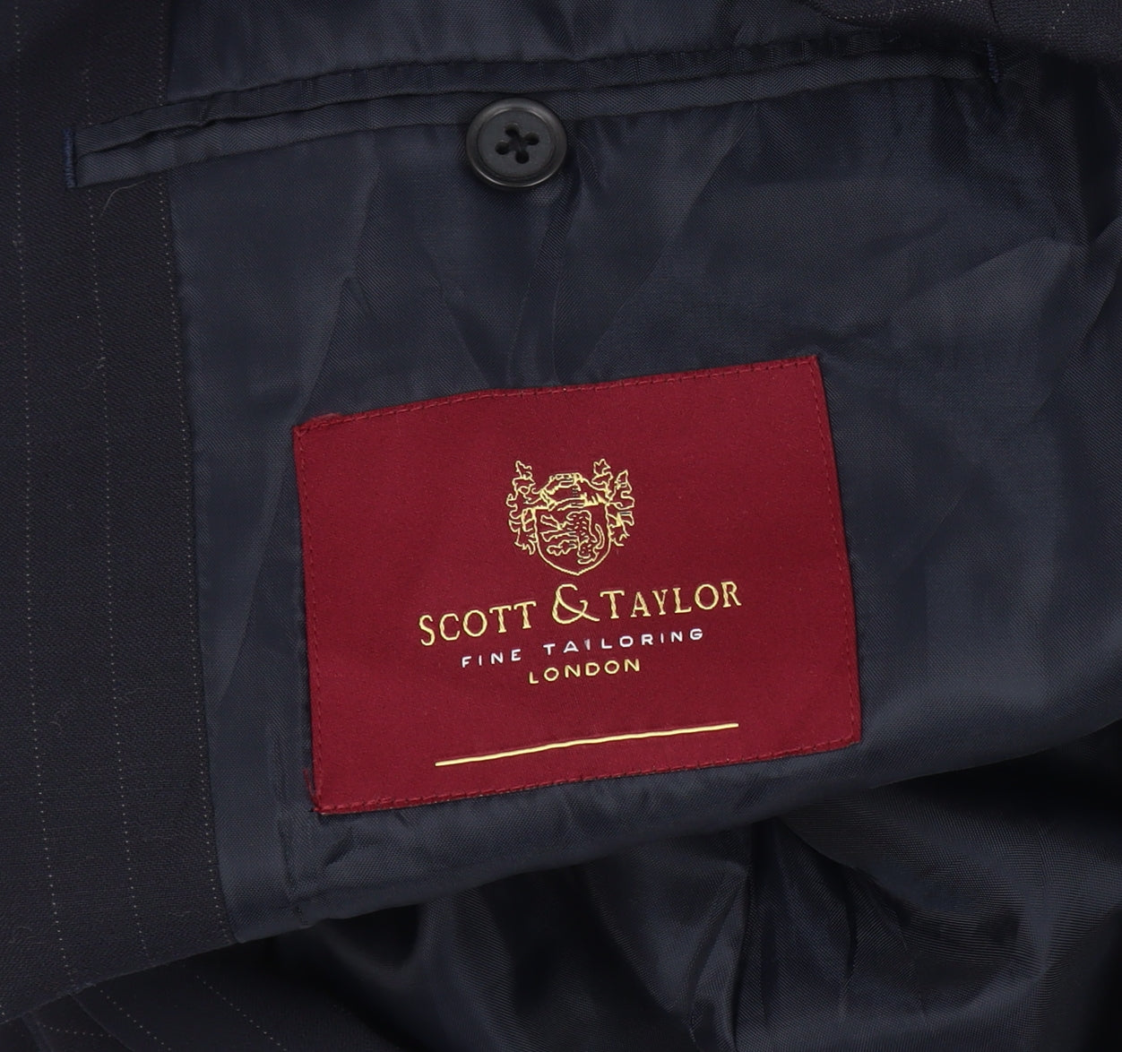Mens UK Size 42 Scott & Taylor Regular Blue Suit Jacket