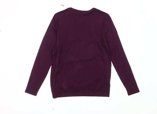 Laura Ashley Women's Floral Purple Blouse Size 10