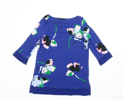 Womens UK Size 12 Marks and Spencer Blue Tunic Blouse