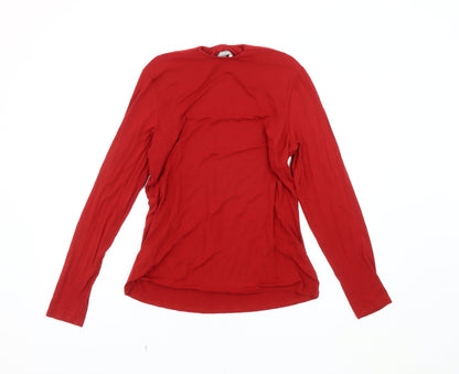 Womens UK Size 14 Marks and Spencer Red Basic Blouse