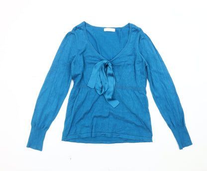 Womens UK Size 14 Marks and Spencer Blue Pullover Jumper